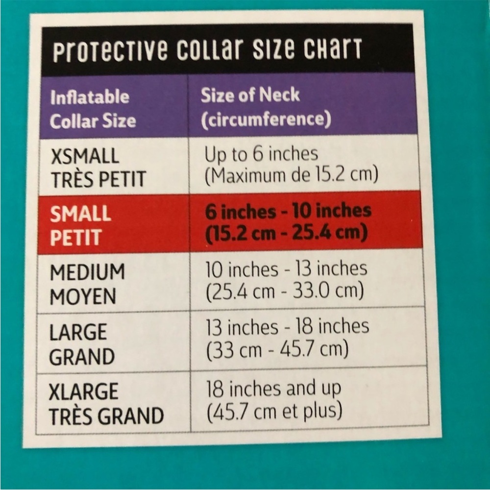 Calm Paws Protective Inflatable Dog Collar Small - Picture 6 of 6
